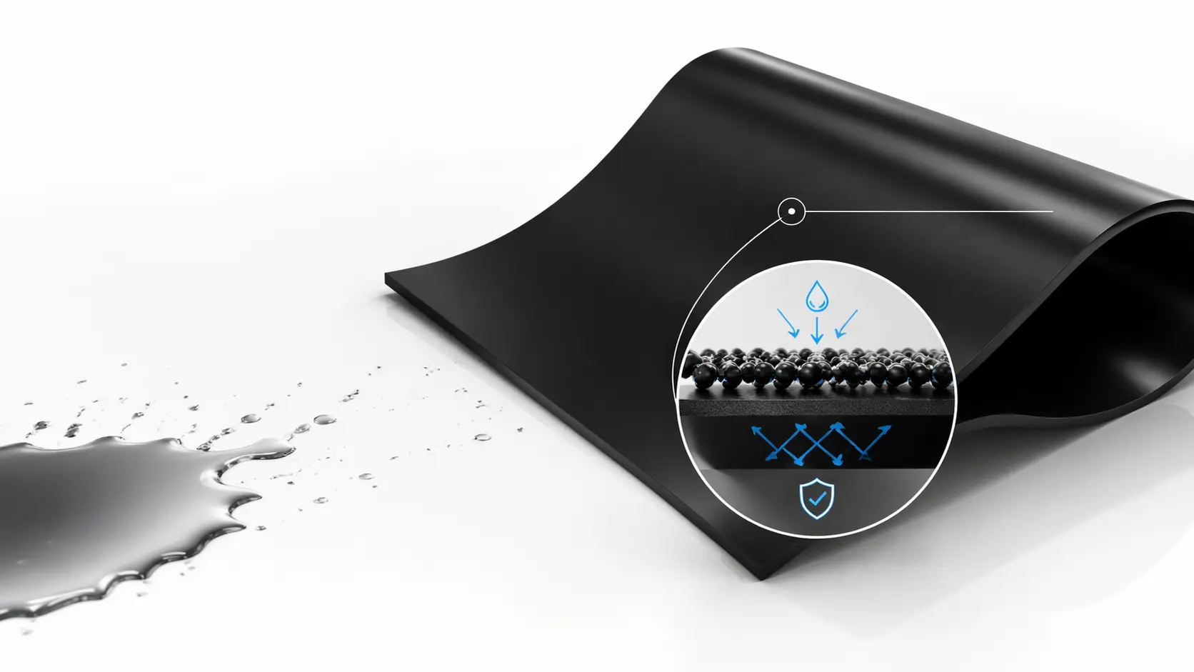 HDPE geomembrane solution preventing leachate contamination