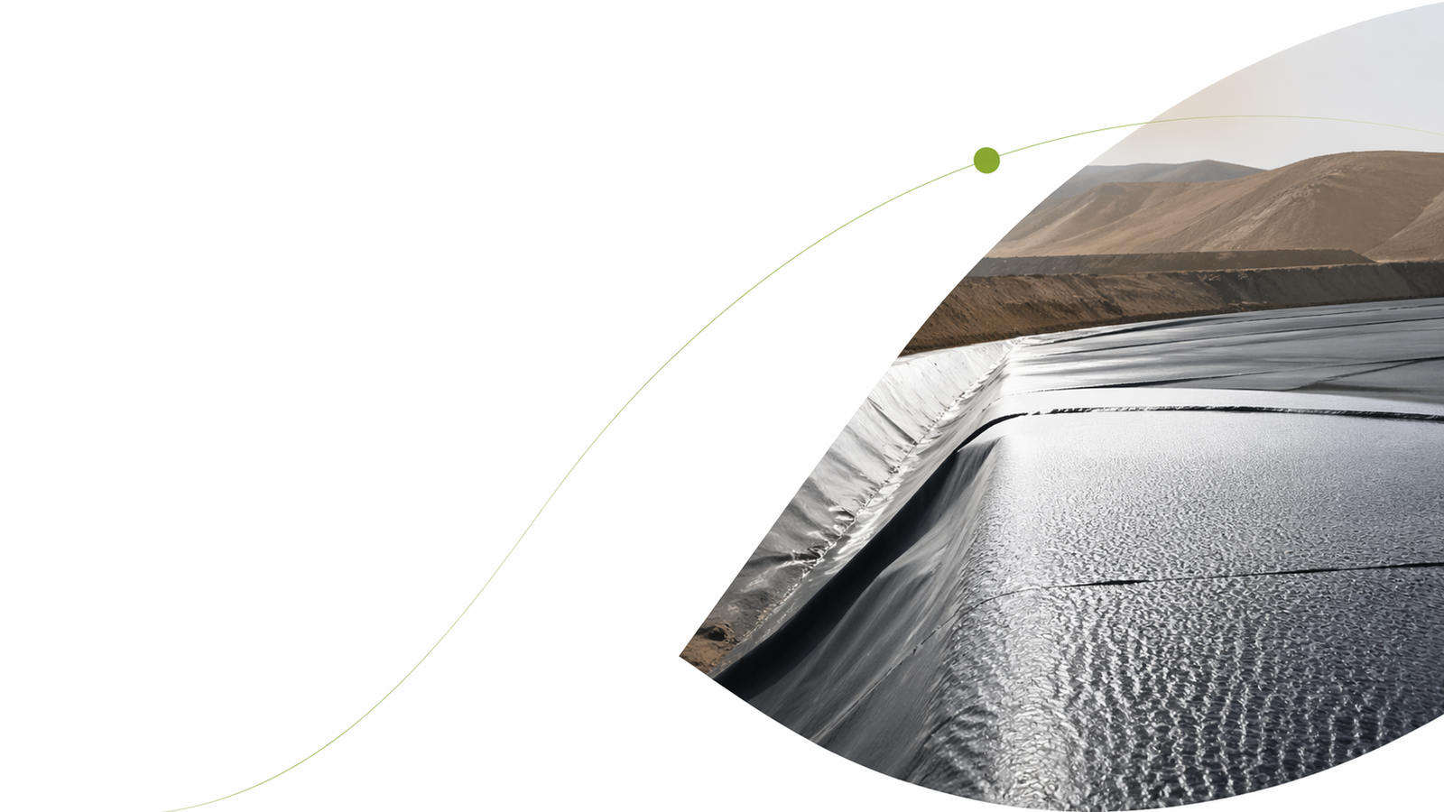 Copper Mine Heap Leach Pad in South America - Textured Geomembrane for Mining