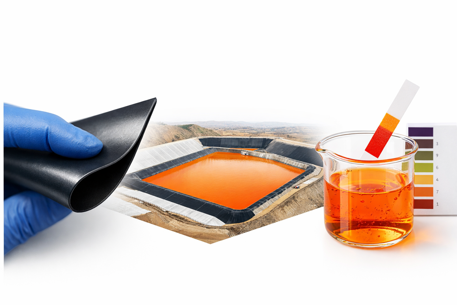 Smooth HDPE geomembrane containment for Industrial Mining Tailings Facility