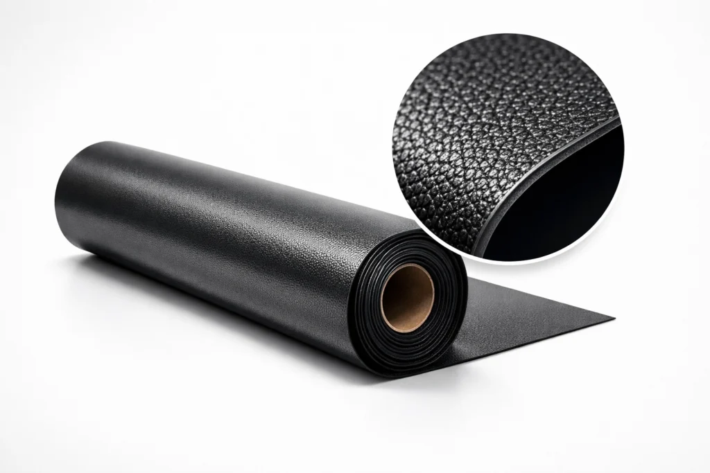 Jinseed textured HDPE geomembrane surface for slope friction and heap leach pads