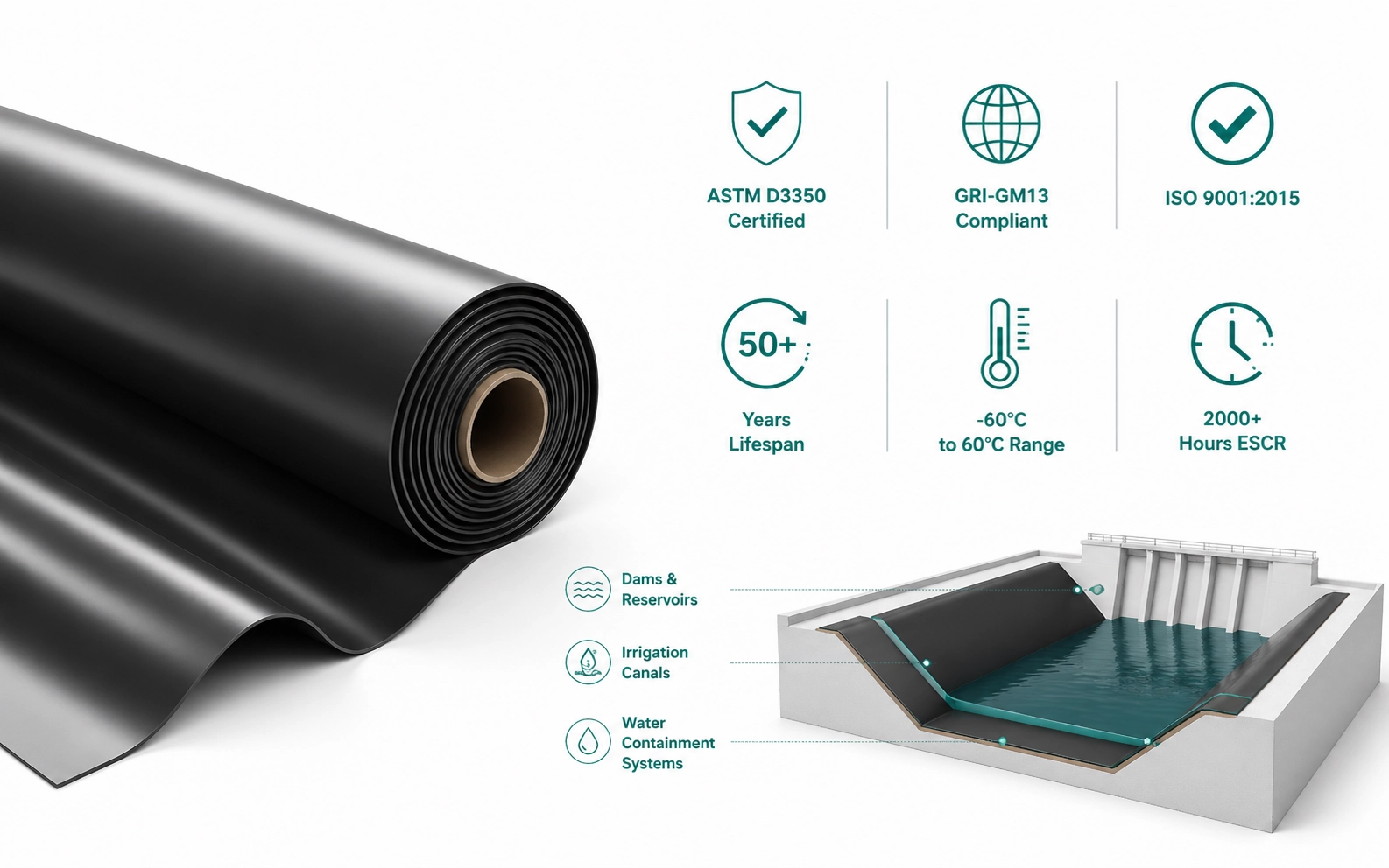 HDPE Geomembrane Project - Jinseed Geosynthetics