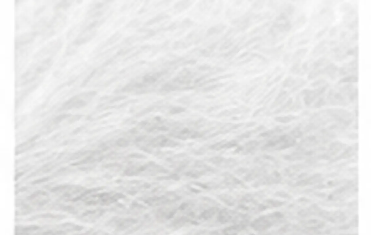 Macro view of PET non-woven geotextile fiber structure for material review