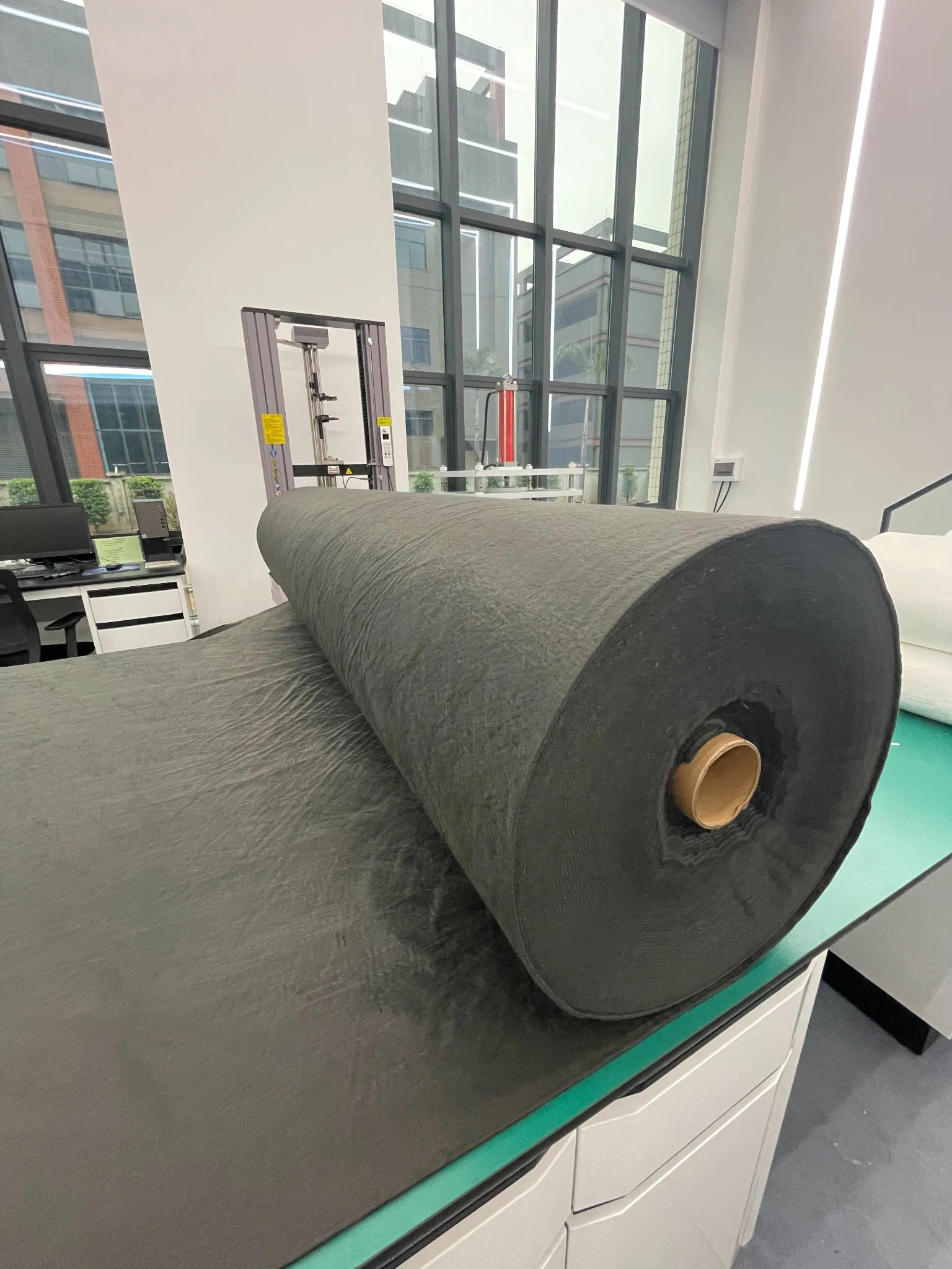Geotextile roll sample in the Jinseed laboratory