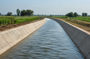 Canal Lining to Prevent Water Seepage