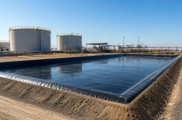 Secondary Containment for Oil & Gas Ponds